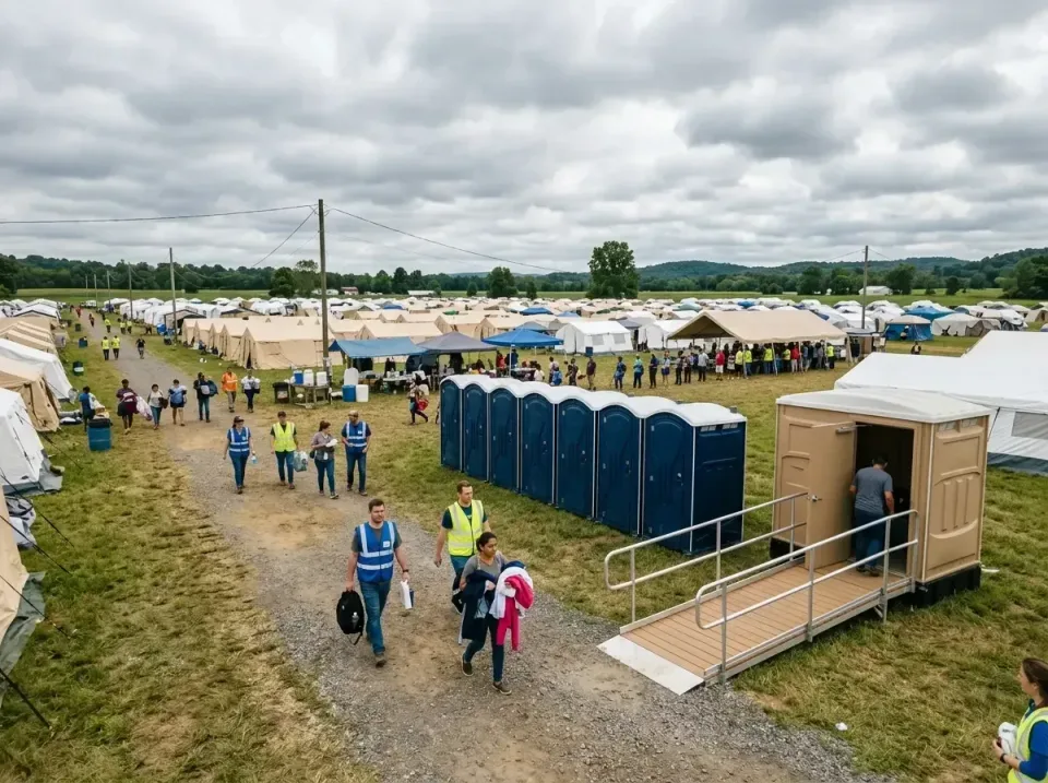 disaster-relief-camp-restrooms-010 — frequently asked questions, Dumpster & Portable Bathrooms Rental in Perryville, MO